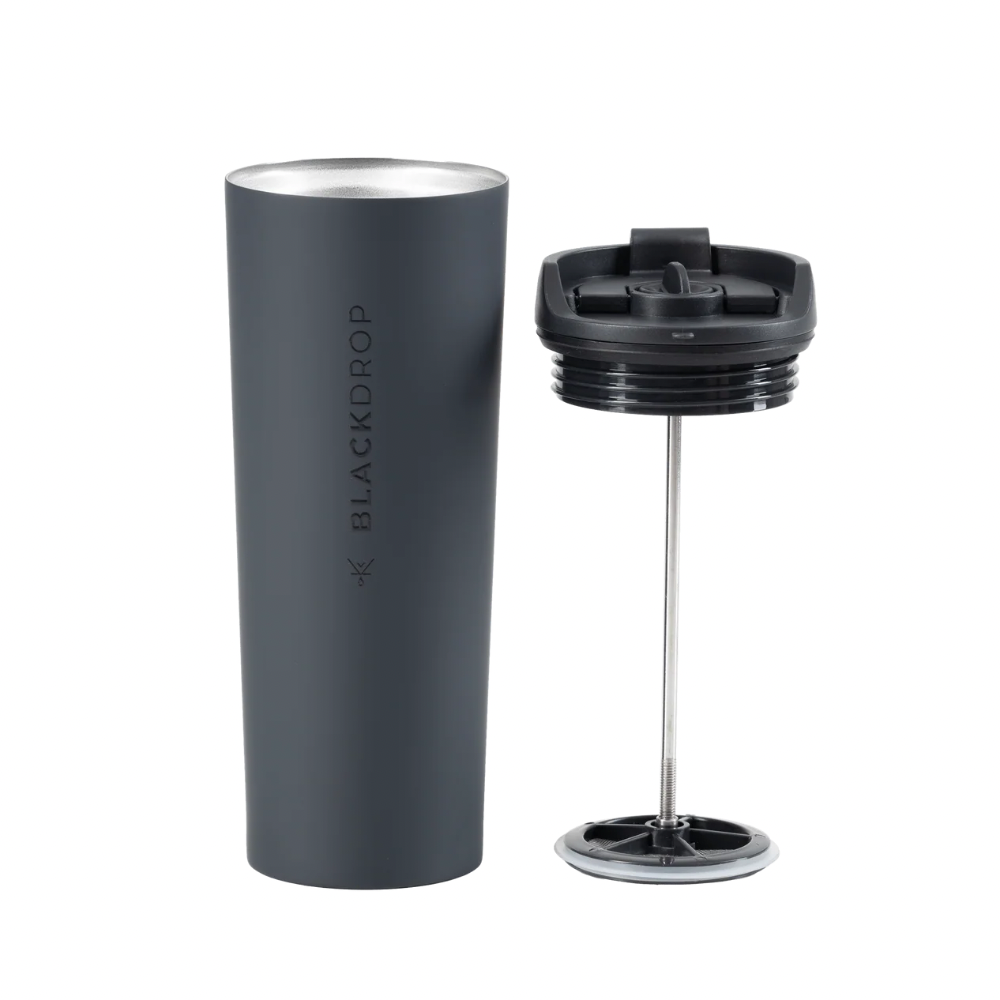 TRAVEL MUG PRENSA NEGRO 450 ML BLACKDROP