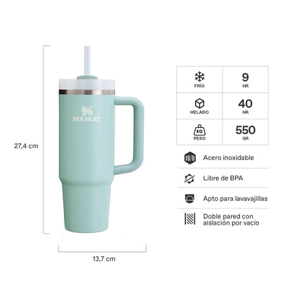 TRAVEL MUG QUENCHER H2.0 ADVENTURE SEAFOAM 880 ML STANLEY