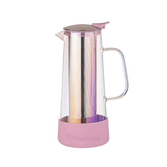 TEA MAKER SILICONA PINK IRIDISCENTE 1.3L ADAGIO