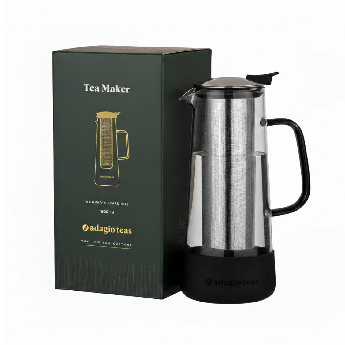 TEA MAKER SILICONA NEGRA 1.3L ADAGIO