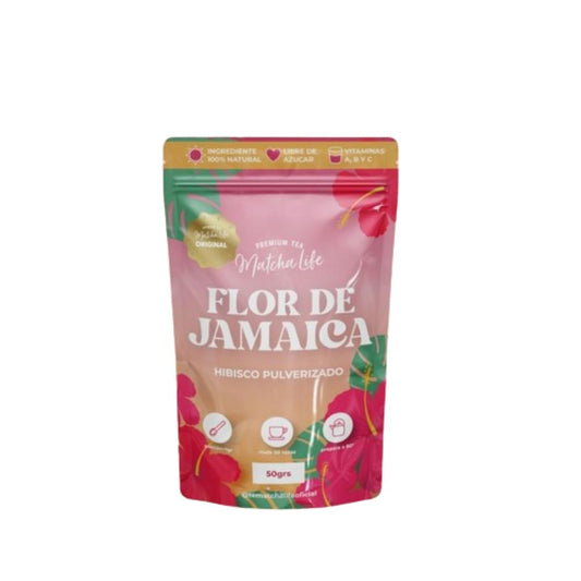 FLOR DE JAMAICA POLVO MATCHA LIFE 50GR