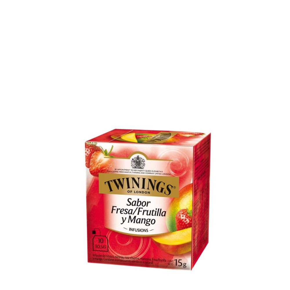 INFUSION FRUTILLA MANGO TWININGS 10 BOLSAS