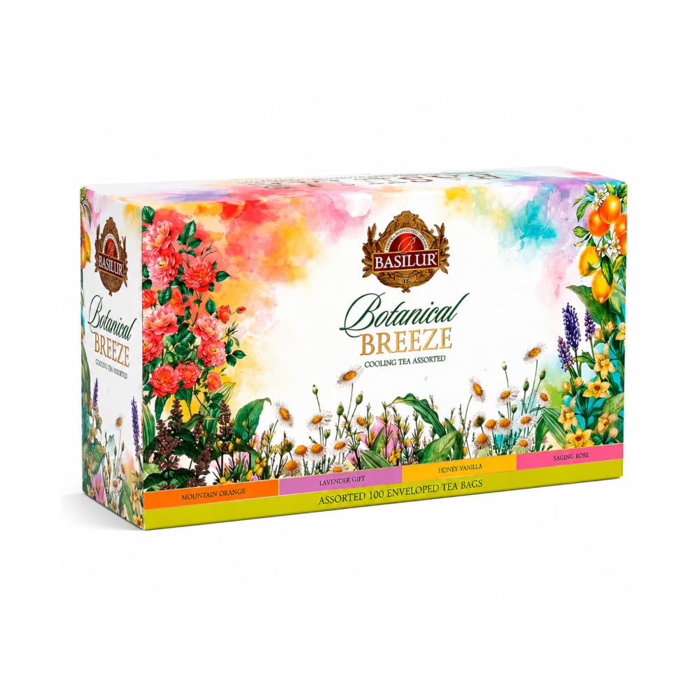 CAJA 100 BOLSAS BOTANICAL BREEZE BASILUR