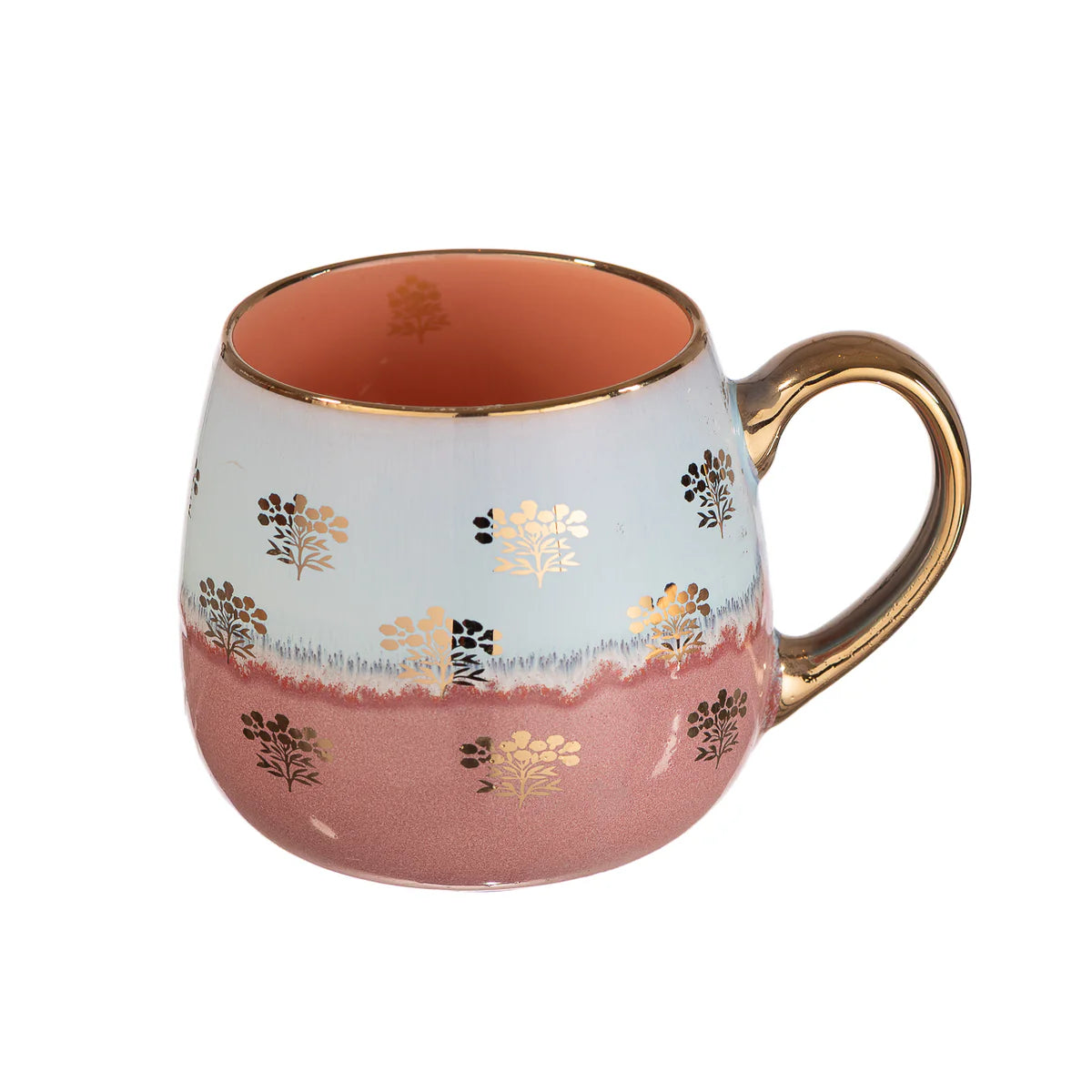 TAZA CERÁMICA ROSADA BOUQUET 425ML ADAGIO