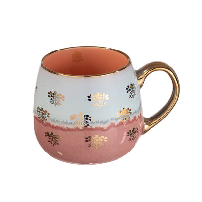 TAZA CERÁMICA ROSADA BOUQUET 425ML ADAGIO