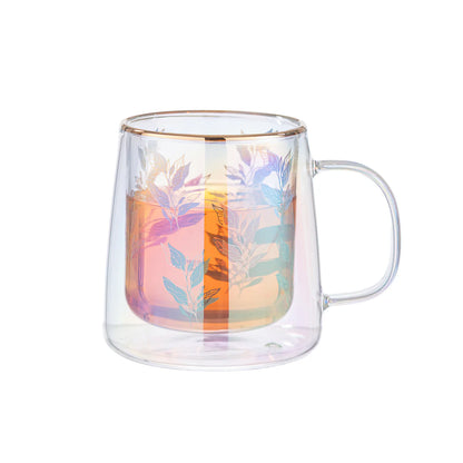 TAZA DOBLE VIDRIO COLOR LEAVES 250ML ADAGIO