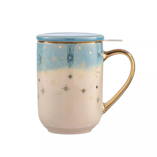 MUG BHORO CERÁMICA TURQUESA 425ML ADAGIO
