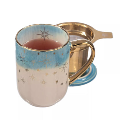 MUG BHORO CERÁMICA TURQUESA 425ML ADAGIO