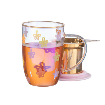 MUG BHORO DESIGN FLOWERS IRIDISCENTE 470ML ADAGIO
