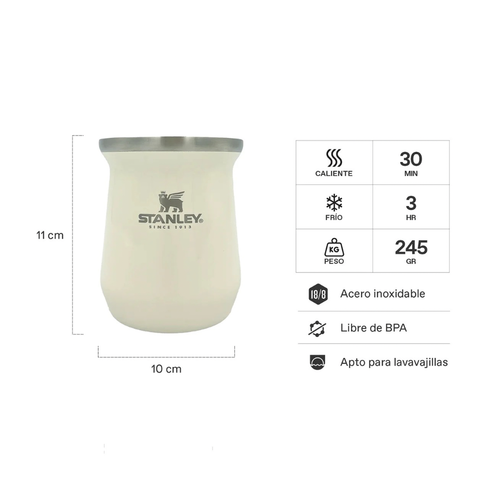 MATE CLASSIC 8 OZ CREAM GLOSS STANLEY