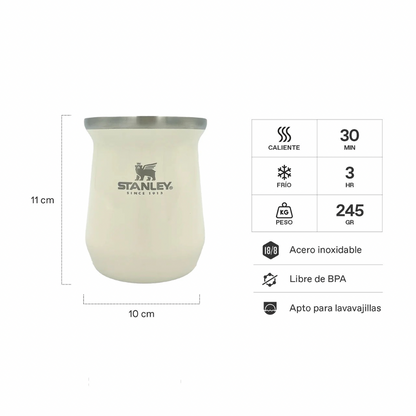 MATE CLASSIC 8 OZ CREAM GLOSS STANLEY