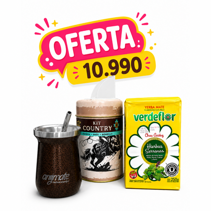 PACK YERBATERO COUNTRY + VERDEFLOR 250GR