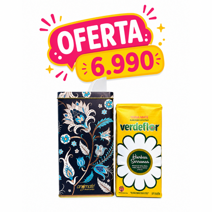 PACK YERBERA ANYMATE + VERDEFLOR HIERBAS SERRANA 500GR