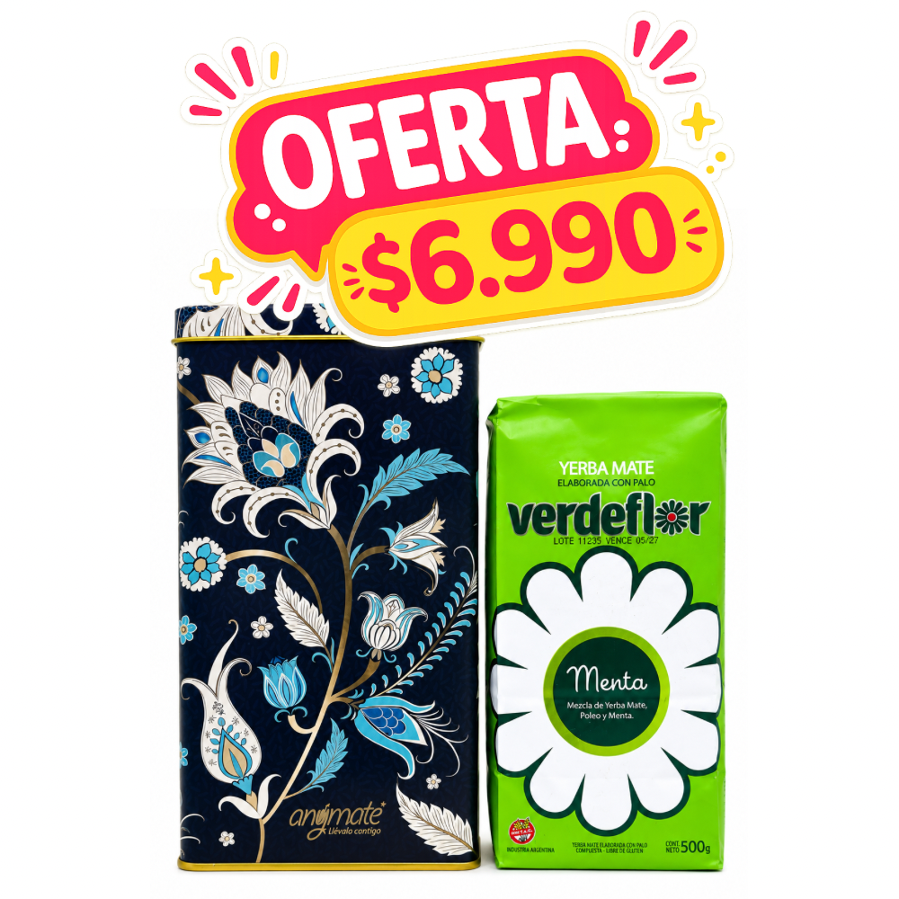 PACK YERBATERA + VERDEFLOR MENTA 500GR