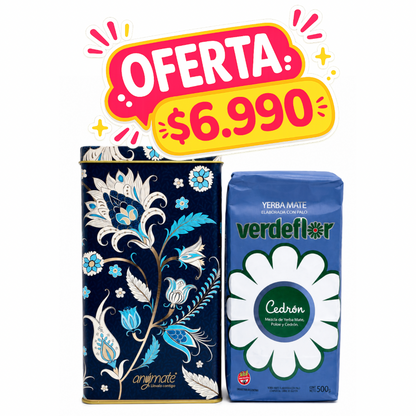 PACK YERBATERA + VERDEFLOR CEDRON 500GR