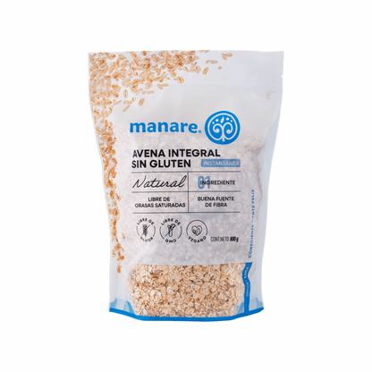 AVENA INSTANTANEA SIN GLUTEN MANARE 800GR