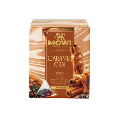 CAJA CARAMEL CHAI MOWI 12 UND BASILUR