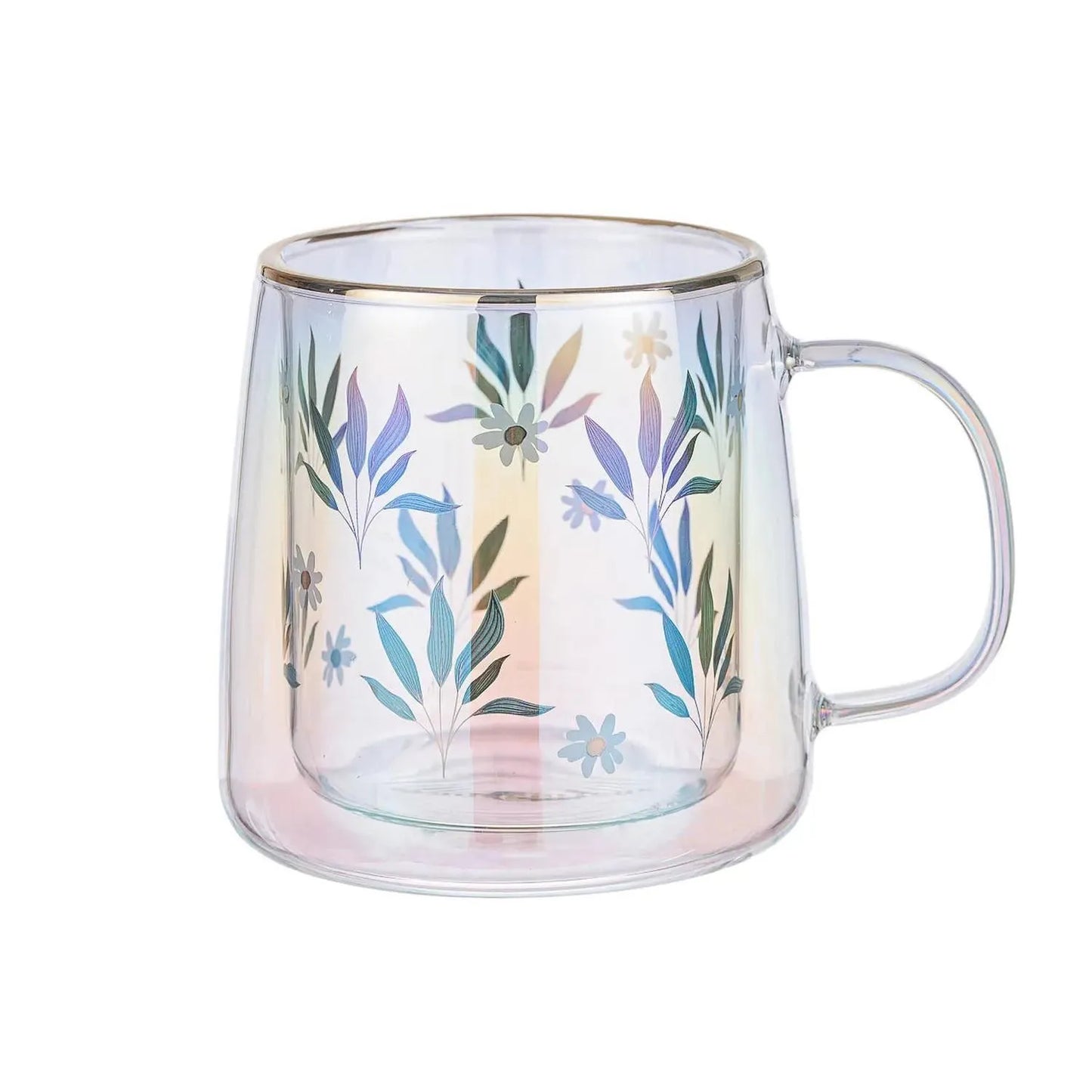 TAZA DOBLE VIDRIO FLOWERS & GREEN LEAVES 250 ML ADAGIO
