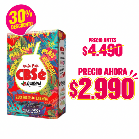 YERBA MATE GUARANA CBSE 500GR