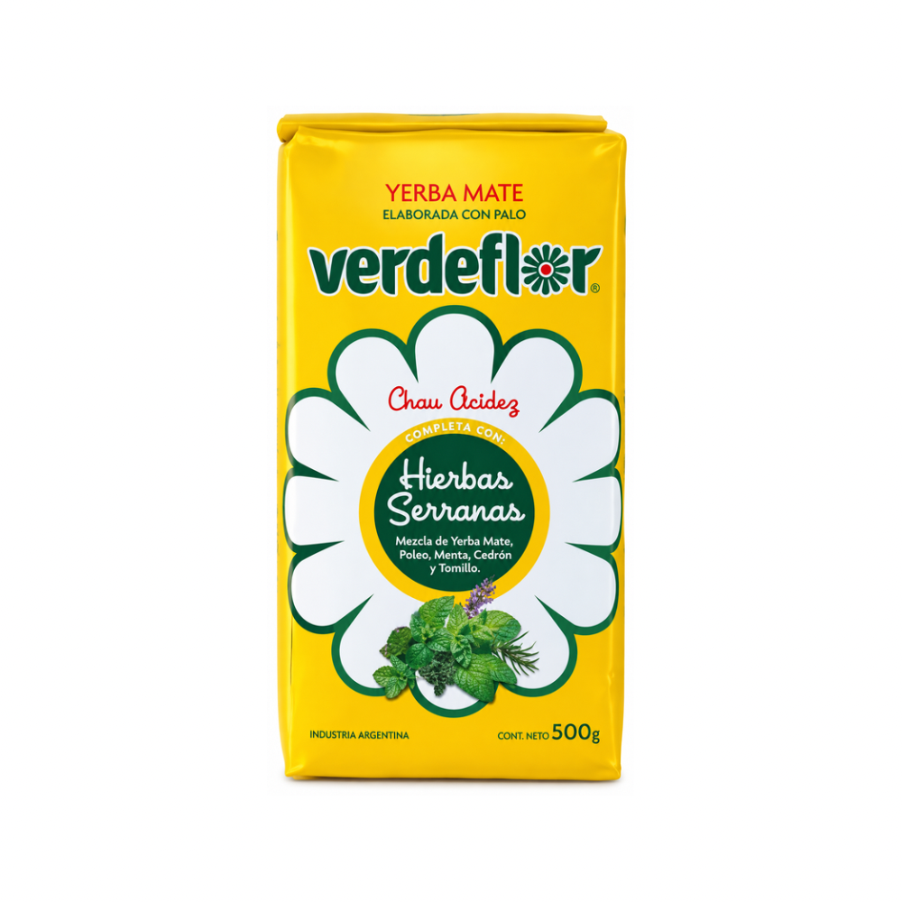 YERBA MATE HIERBAS SERRANAS 500 GR VERDEFLOR
