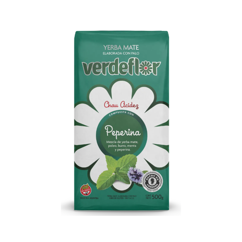 YERBA MATE PEPERINA 500 GR VERDEFLOR