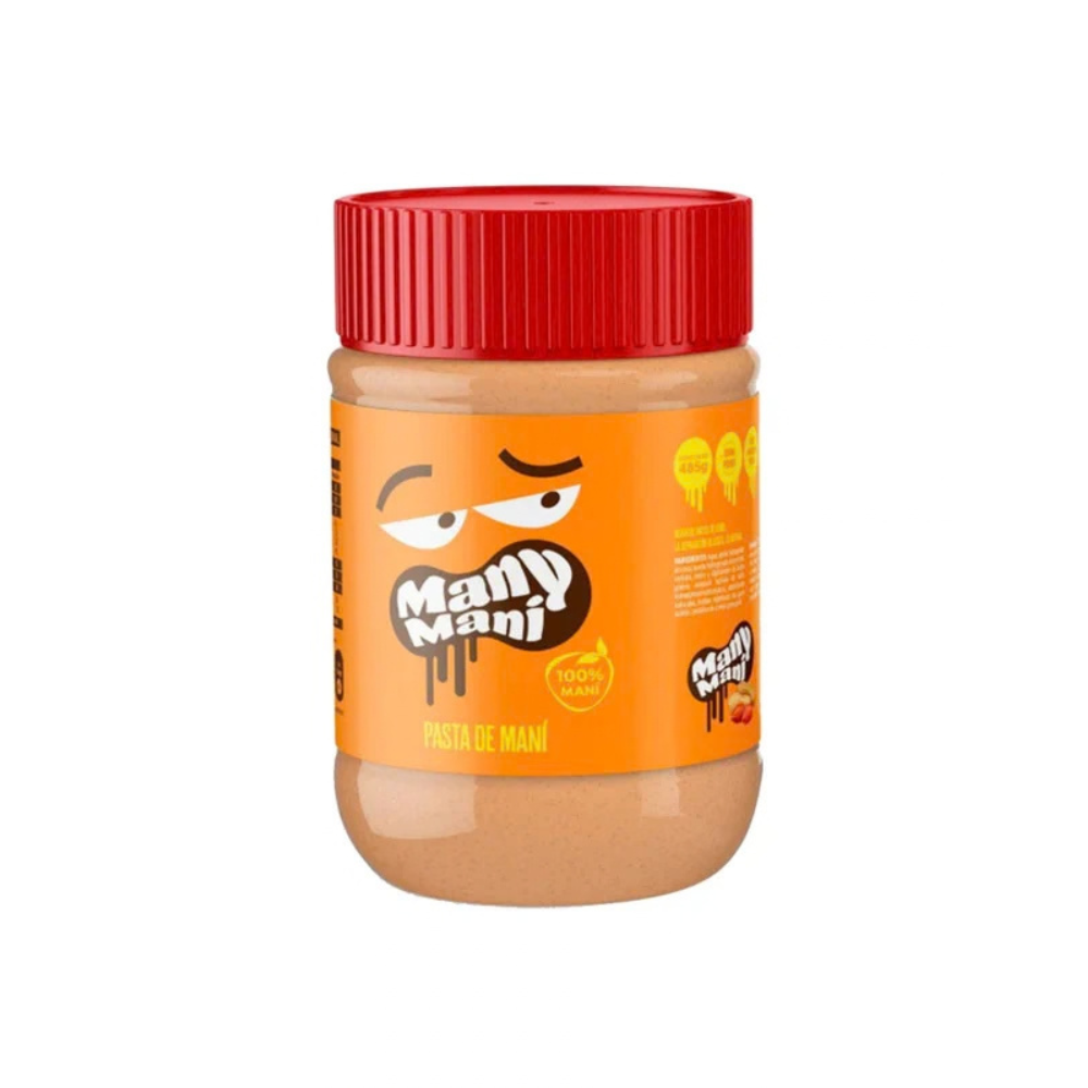 MANTEQUILLA DE MANI NATURAL 500 GR MANY GRANEL