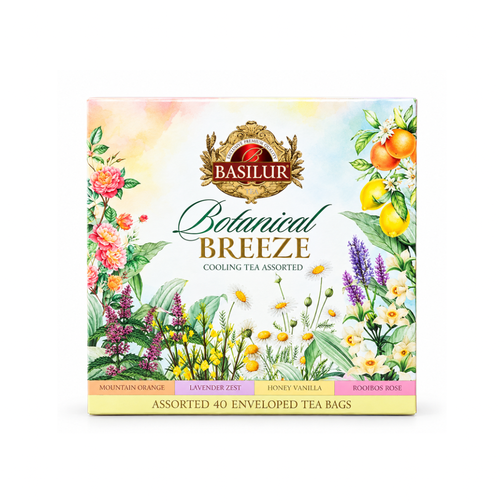 CAJA BOTANICAL BREEZE BASILUR 40 BOLSAS