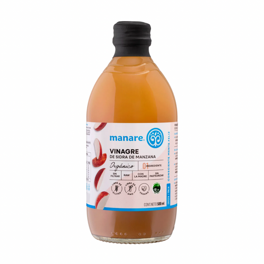 VINAGRE DE MANZANA ORGANICO MANARE 500ML