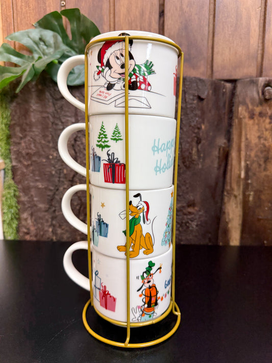 SET 4 TAZONES CERAMICA DISNEY 400 ML