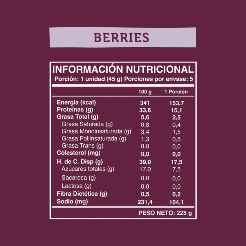 BARRA PROTEINA BERRIES WILD PROTEIN 5UND