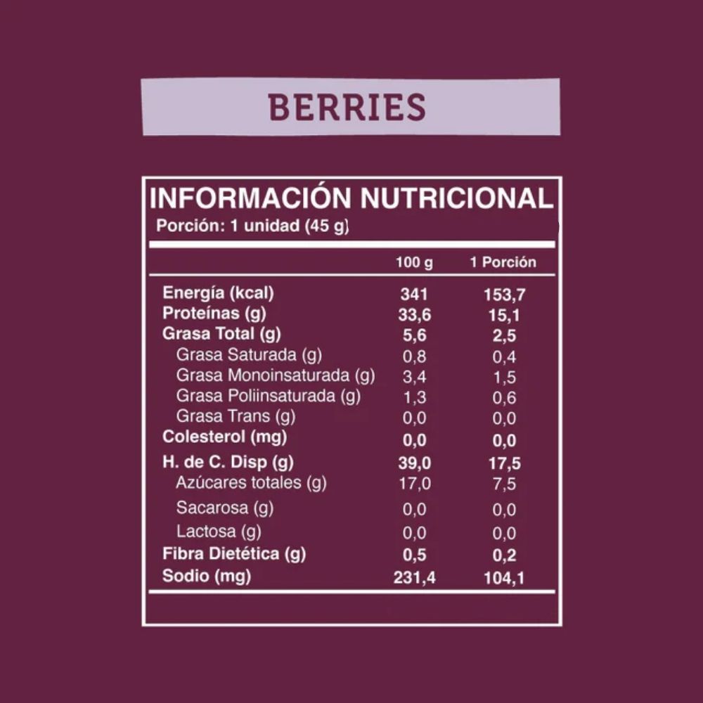 BARRA PROTEINA BERRIES WILD PROTEIN UNIDAD