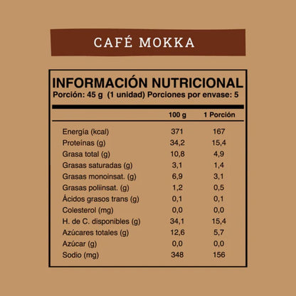 BARRA PROTEINA CAFÉ MOKKA WILD PROTEIN 5UND