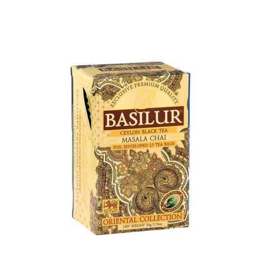 CAJA MASALA CHAI BASILUR 25 BOLSAS