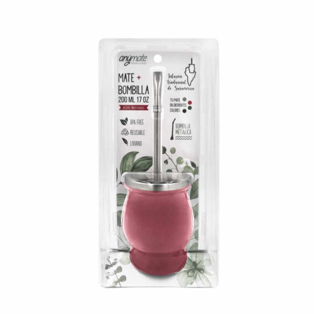 MATE CON BOMBILLA ANYMATE 200ML