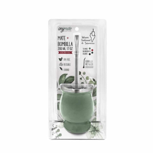 MATE CON BOMBILLA ANYMATE 200ML