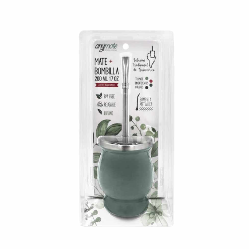 MATE CON BOMBILLA ANYMATE 200ML