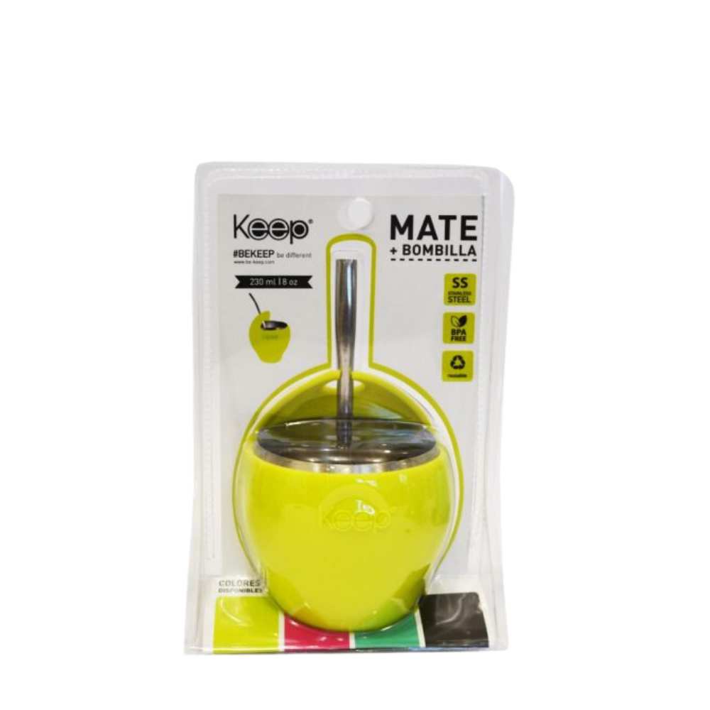 MATE CON BOMBILLA KEEP 230ML