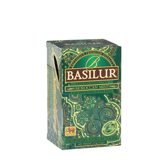 CAJA MOROCCAN MINT BASILUR 25 BOLSAS