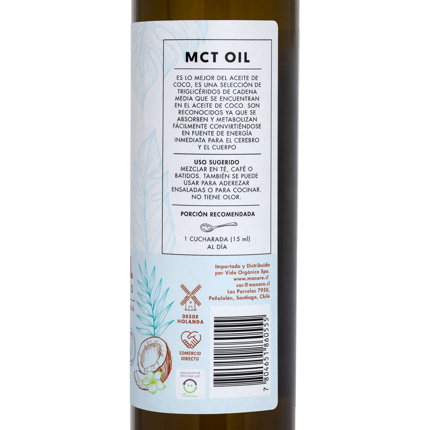 ACEITE DE COCO MCT MANARE 250ML