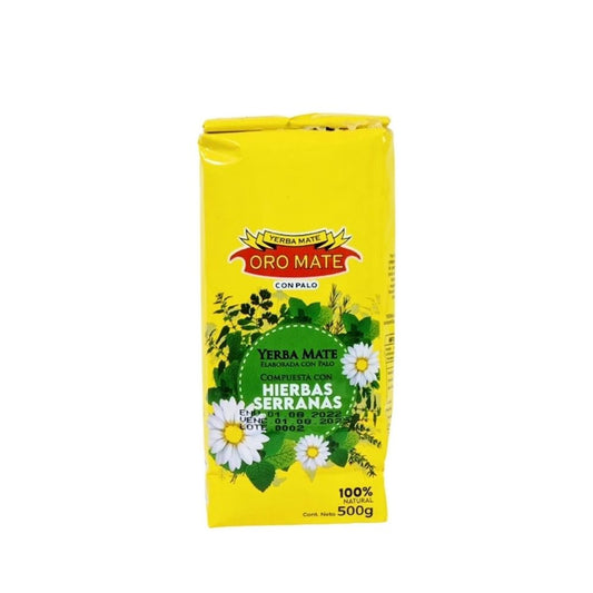 YERBA MATE COMPUESTA HIERBAS SERRANAS ORO MATE 500GR