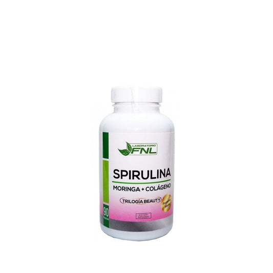 SPIRULINA + MORINGA + COLAGENO FNL 90 CAPSULAS