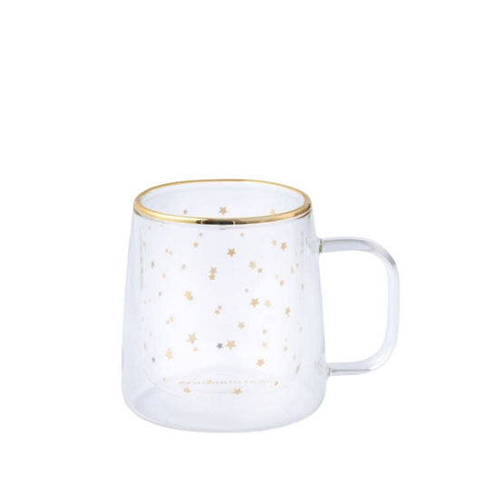 TAZA DOBLE VIDRIO ESTRELLA DORADA ADAGIO 250 ML