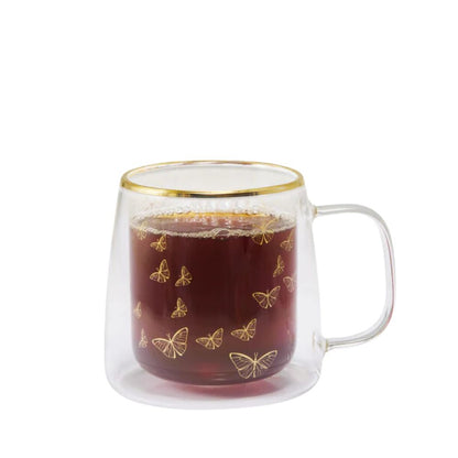 TAZA DOBLE VIDRIO MARIPOSAS ADAGIO 400ML