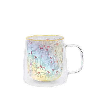 TAZA DOBLE VIDRIO FLORES BLANCAS ADAGIO 400ML